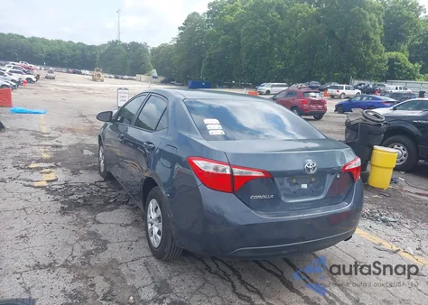 2015 Toyota Corolla L из США, поврежденный, VIN 2T1BURHE8FC420136